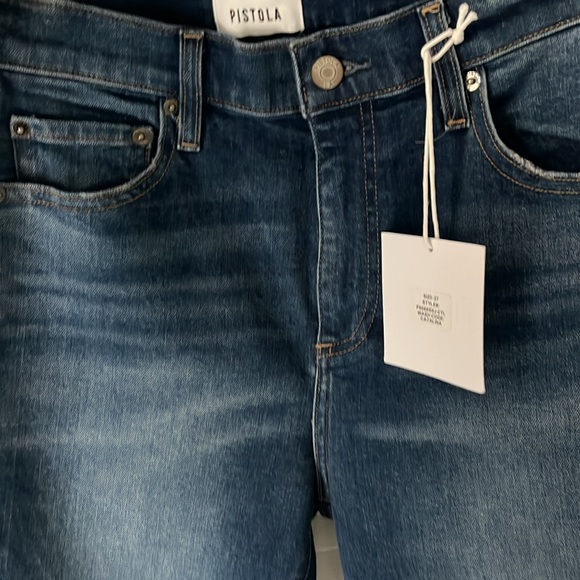 NWT Pistola Lennon High Rise Raw Hem Crop Bootcut Jeans - Picture 12 of 12